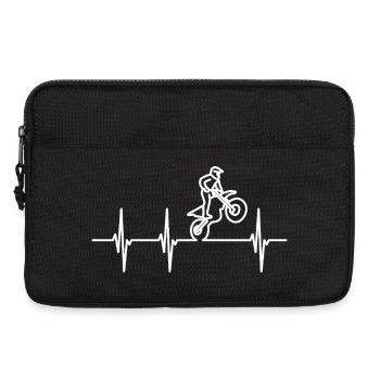 Motocross Heart palpitations - Laptop bag 13" - black - Front