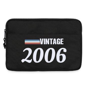 20 Year Old T-Shirt Born 2006 Vintage - Laptop bag 13" - black - Front