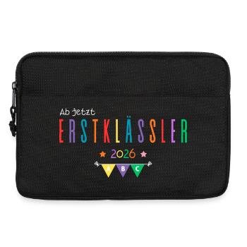 Ab jetzt Erstklässler 2026 - Laptoptasche 13" - Schwarz - Vorne