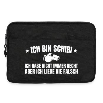 Schiri Hat nicht immer recht Schiedsrichter - Laptoptasche 13" - Schwarz - Vorne