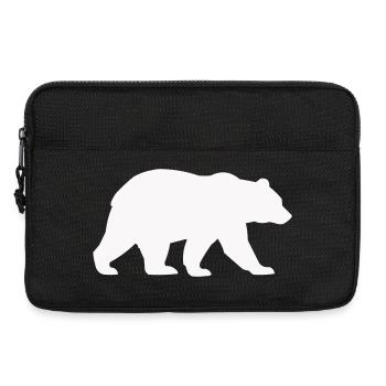Bär Silhouette - Laptoptasche 13" - Schwarz - Vorne
