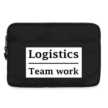 Logistics Teamwork Emblem - Laptop bag 13" - black - Front