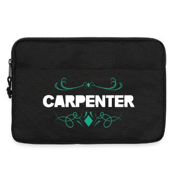 Carpenter Ornament Wood Crafts - Laptop bag 13" - black - Front