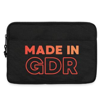 Fabriqué en RDA - Sacoche pour ordinateur portable 13 pouces - noir - Devant