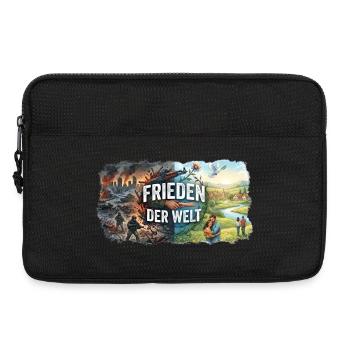 Frieden der Welt - Laptoptasche 13" - Schwarz - Vorne