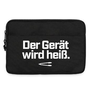 Der Gerät wird heiß BBQ Grillzange Grillmeister - Laptoptasche 13" - Schwarz - Vorne