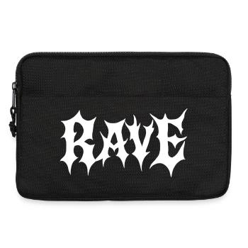 Gothic Rave music - Laptop bag 13" - black - Front