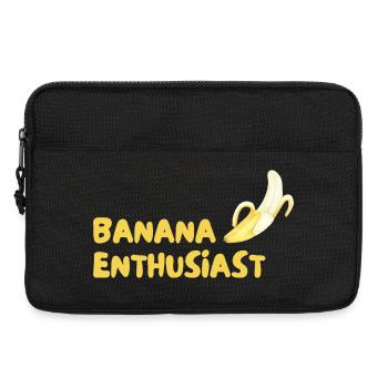 Banana Enthusiast Logo - Laptoptasche 13" - Schwarz - Vorne