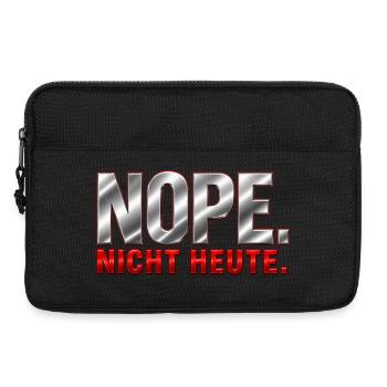 NOPE. Nicht heute. - Laptoptasche 13" - Schwarz - Vorne
