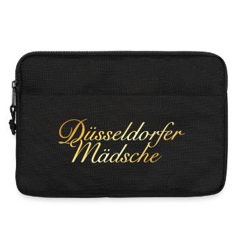 Düsseldorfer Mädsche - Mädchen aus Düsseldorf - Laptoptasche 13" - Schwarz - Vorne
