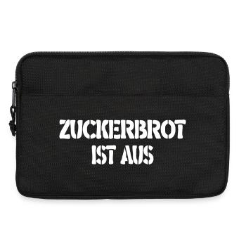 Zuckerbrot Ist Aus – Grunge Schrift - Laptoptasche 13" - Schwarz - Vorne
