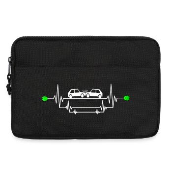 Gefährlicher E-Auto Unfall - Laptoptasche 13" - Schwarz - Vorne