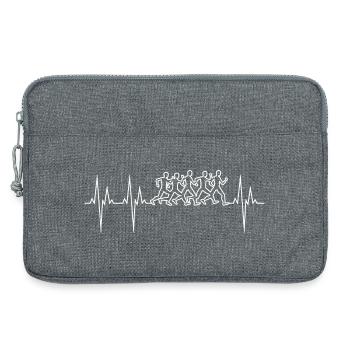 Marathon electrocardiogram ECG Marathon - Laptop bag 13" - heather grey - Front
