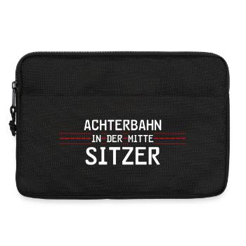 Achterbahnindermittesitzer - Laptoptasche 13" - Schwarz - Vorne
