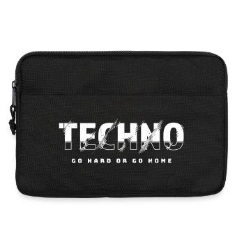 Musik Techno Geschenk für DJ, Raver, EDM Festival - Laptoptasche 13" - Schwarz - Vorne