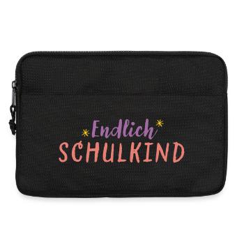Endlich Schulkind - Laptoptasche 13" - Schwarz - Vorne