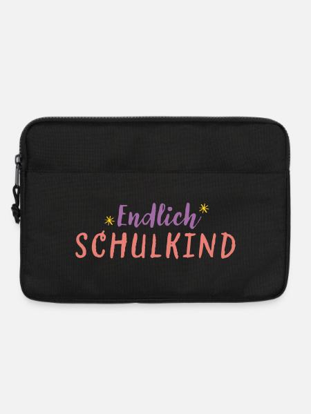 Endlich Schulkind - Laptoptasche 13" - Schwarz