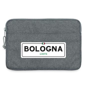 Bologna place name sign - Laptop bag 13" - heather grey - Front
