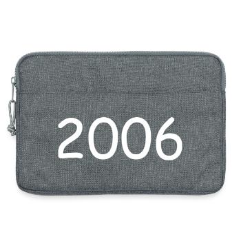 2006 18e anniversaire année noir - Sacoche pour ordinateur portable 13 pouces - gris chiné - Devant