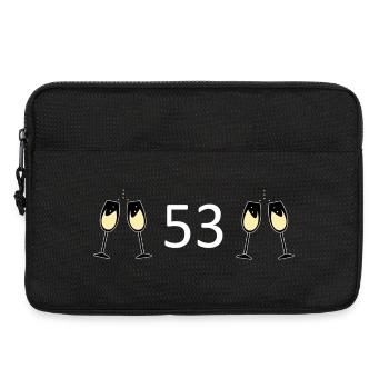 53rd Birthday 53 Years Anniversary 53 Number 53 - Laptop bag 13" - black - Front
