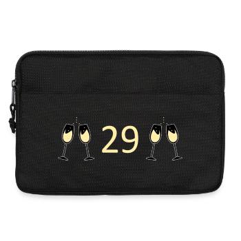 29th Birthday 29 Years Anniversary 29 Years Number 29 - Laptop bag 13" - black - Front