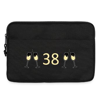 38th Birthday 38 Years Anniversary 38 Years Number 38 - Laptop bag 13" - black - Front