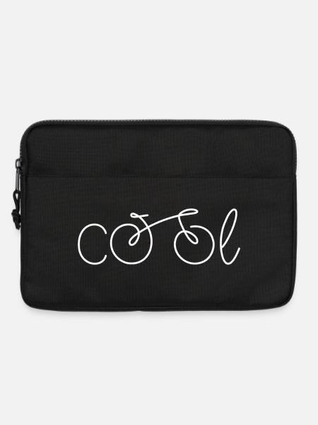 Lustige Fahrrad Sprüche - Laptoptasche 13" - Schwarz