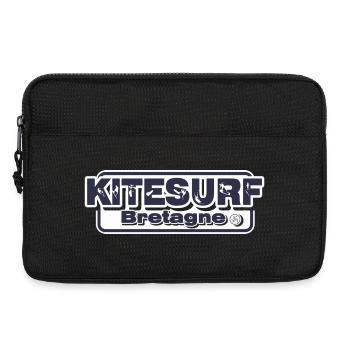 Kitesurf Bretagne - Sacoche pour ordinateur portable 13 pouces - noir - Devant