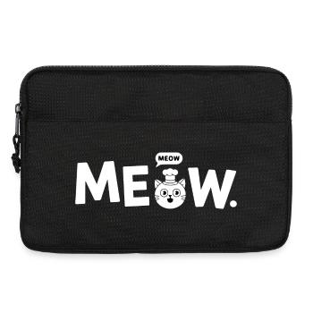 Meow Chef Cat - Laptop bag 13" - black - Front