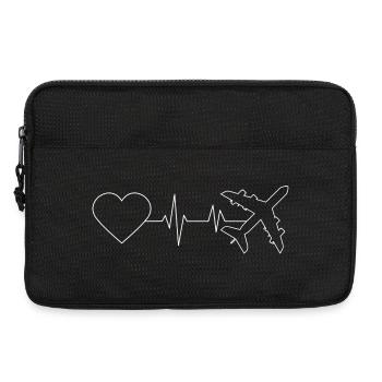 Heartbeat Flight Line Art - Laptop bag 13" - black - Front