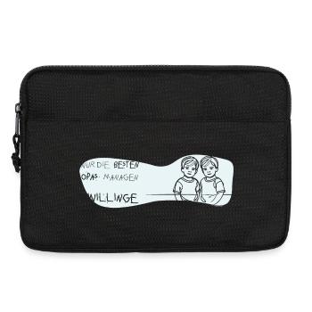 zwillinge opa geschenk bub twin boys - Laptoptasche 13" - Schwarz - Vorne
