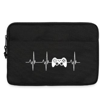 Herzschlag Controller Grafik - Laptoptasche 13" - Schwarz - Vorne
