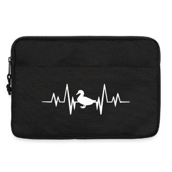 Battement de cœur de canard - Sacoche pour ordinateur portable 13 pouces - noir - Devant