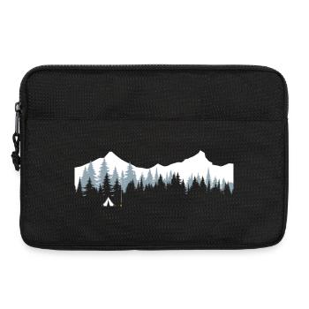Serene Mountain Forest Scene - Laptop bag 13" - black - Front
