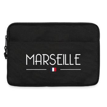 Marseille - Sacoche pour ordinateur portable 13 pouces - noir - Devant
