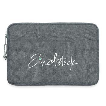 Pièce unique – Motif de slogan élégant pour des pièces uniques - Sacoche pour ordinateur portable 13 pouces - gris chiné - Devant