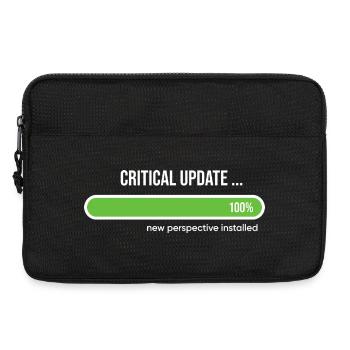 Critical Update New Perspective Installed - Sacoche pour ordinateur portable 13 pouces - noir - Devant