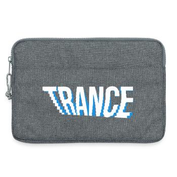 Conception de logo de musique trance. - Sacoche pour ordinateur portable 13 pouces - gris chiné - Devant