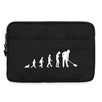 Evolution vom Baby zum Bauarbeiter - Laptoptasche 13" - Schwarz - Vorne