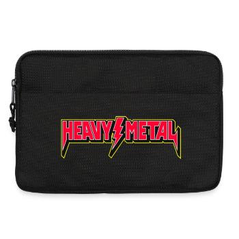 Emblème Heavy Metal avec Éclair - Sacoche pour ordinateur portable 13 pouces - noir - Devant