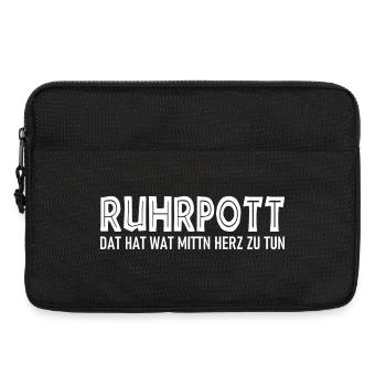 Ruhrpott - Dat hat wat mittn Herz zu tun - Laptoptasche 13" - Schwarz - Vorne