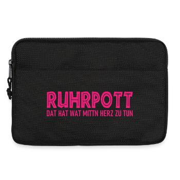 Ruhrpott - Dat hat wat mittn Herz zu tun - Laptoptasche 13" - Schwarz - Vorne