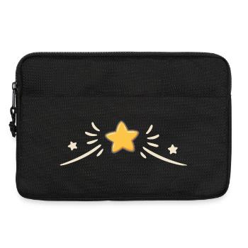 Funkelnder Stern und Funken - Laptoptasche 13" - Schwarz - Vorne