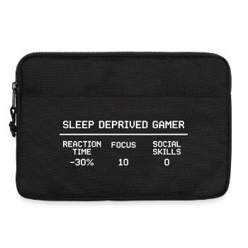 Sleep Deprived Gamer RPG Stat Block Video Game - Laptop bag 13" - black - Front