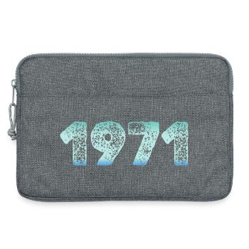 1971 Neon Bruch - Laptoptasche 13" - Grau meliert - Vorne