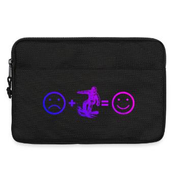 Snowboard Vibes für Snowboard - Laptoptasche 13" - Schwarz - Vorne