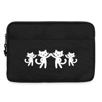 Katzen Team - Laptoptasche 13" - Schwarz - Vorne