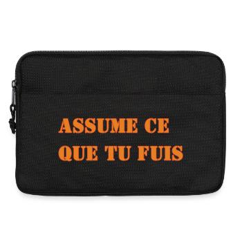 ASSUME CE QUE TU FUIS - Sacoche pour ordinateur portable 13 pouces - noir - Devant