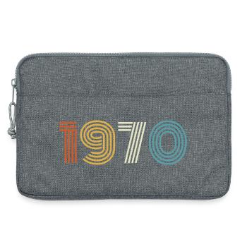 1970's Gift 1970's Vintage 1970's - Laptop bag 13" - heather grey - Front