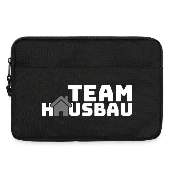 Team House Building Logo Motif - Laptop bag 13" - black - Front